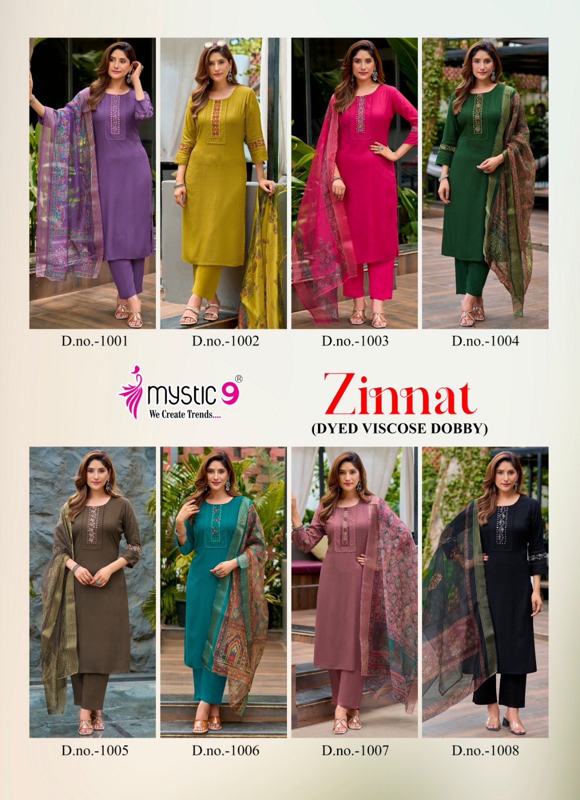 Mystic 9 Zinnat Readymade Dress Catalog collection 2