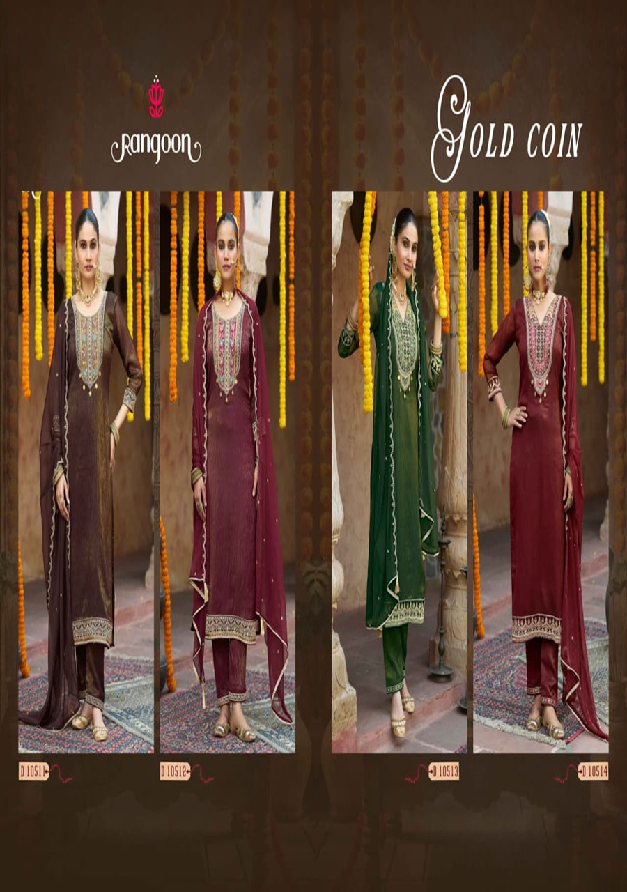 Rangoon Gold Coin Readymade Dress Catalog collection 1