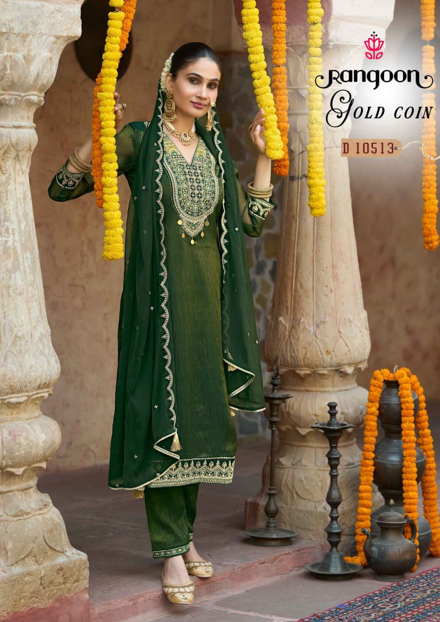 Rangoon Gold Coin Readymade Dress Catalog collection 2
