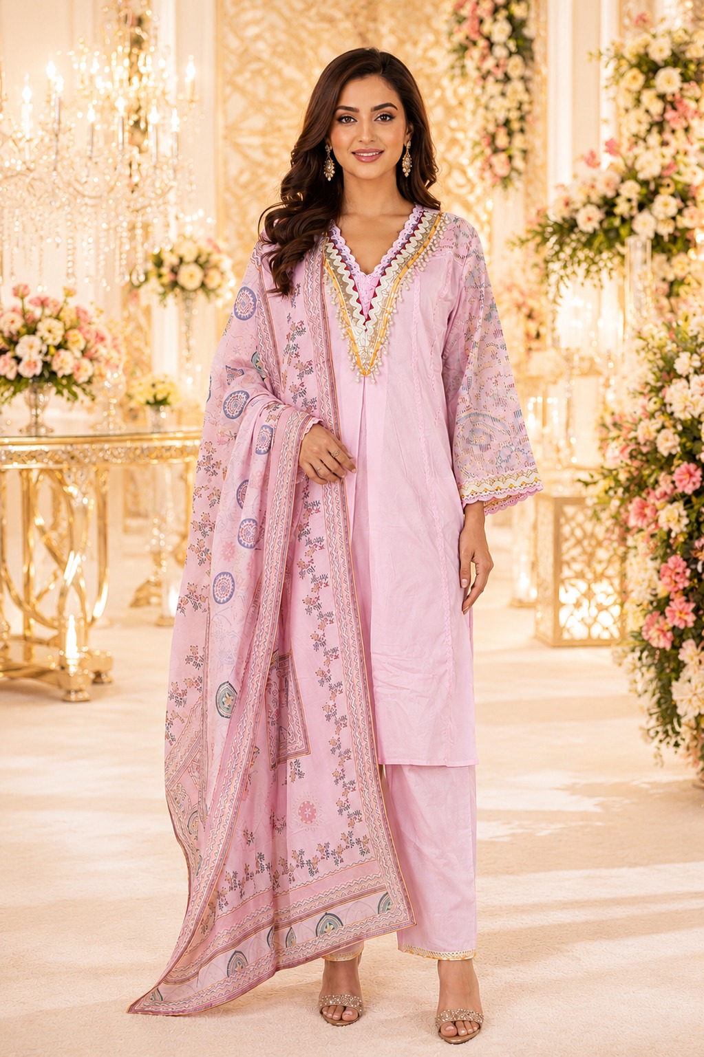Aarvee Creation Pink Single Piece Suits collection 1