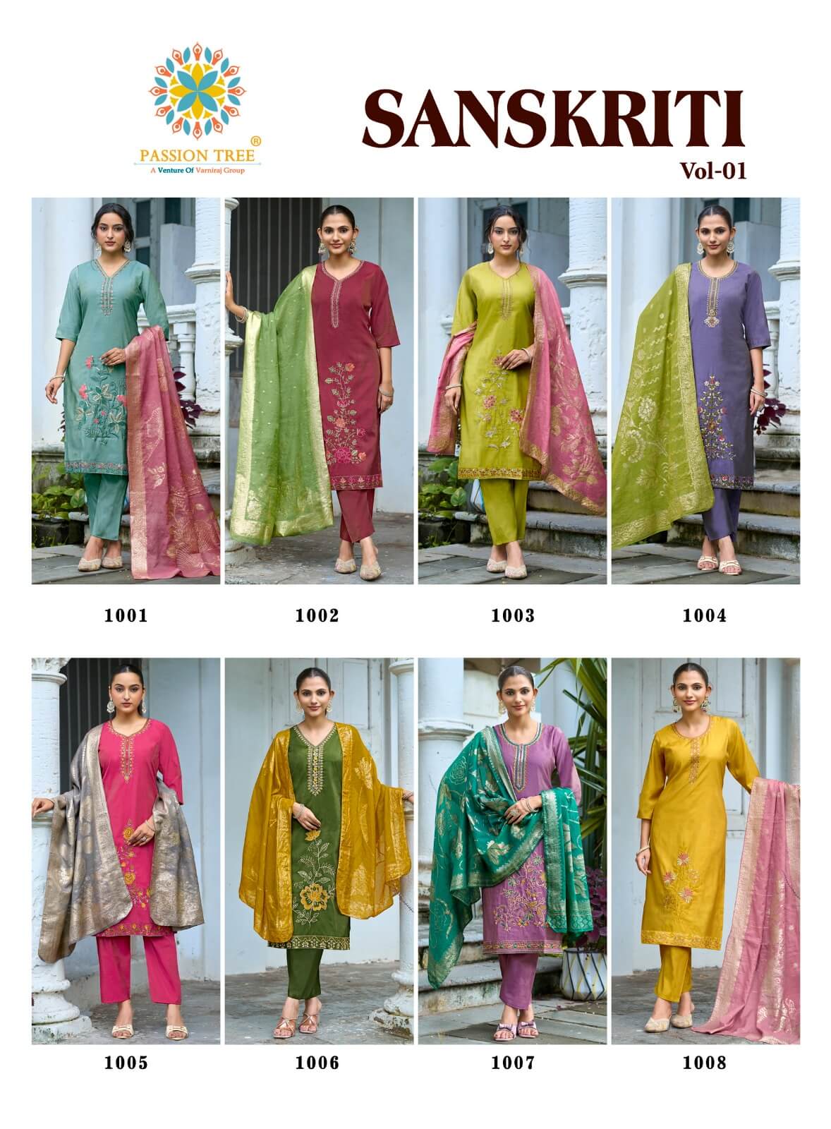 Passion Tree Sanskriti Embroidery Salwar Kameez Catalog collection 6