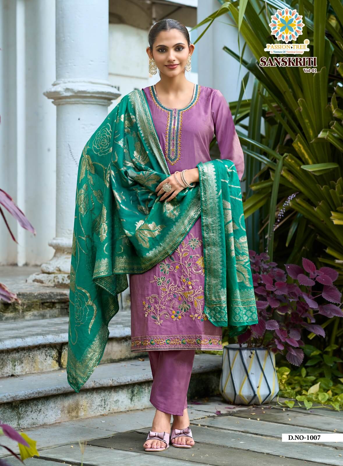 Passion Tree Sanskriti Embroidery Salwar Kameez Catalog collection 16
