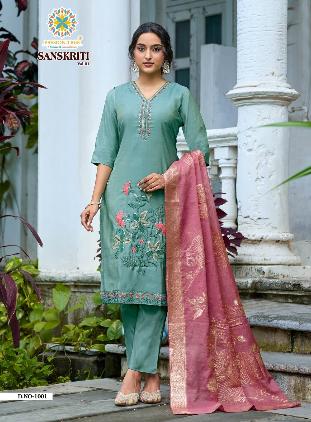 Passion Tree Sanskriti Embroidery Salwar Kameez Catalog collection 15