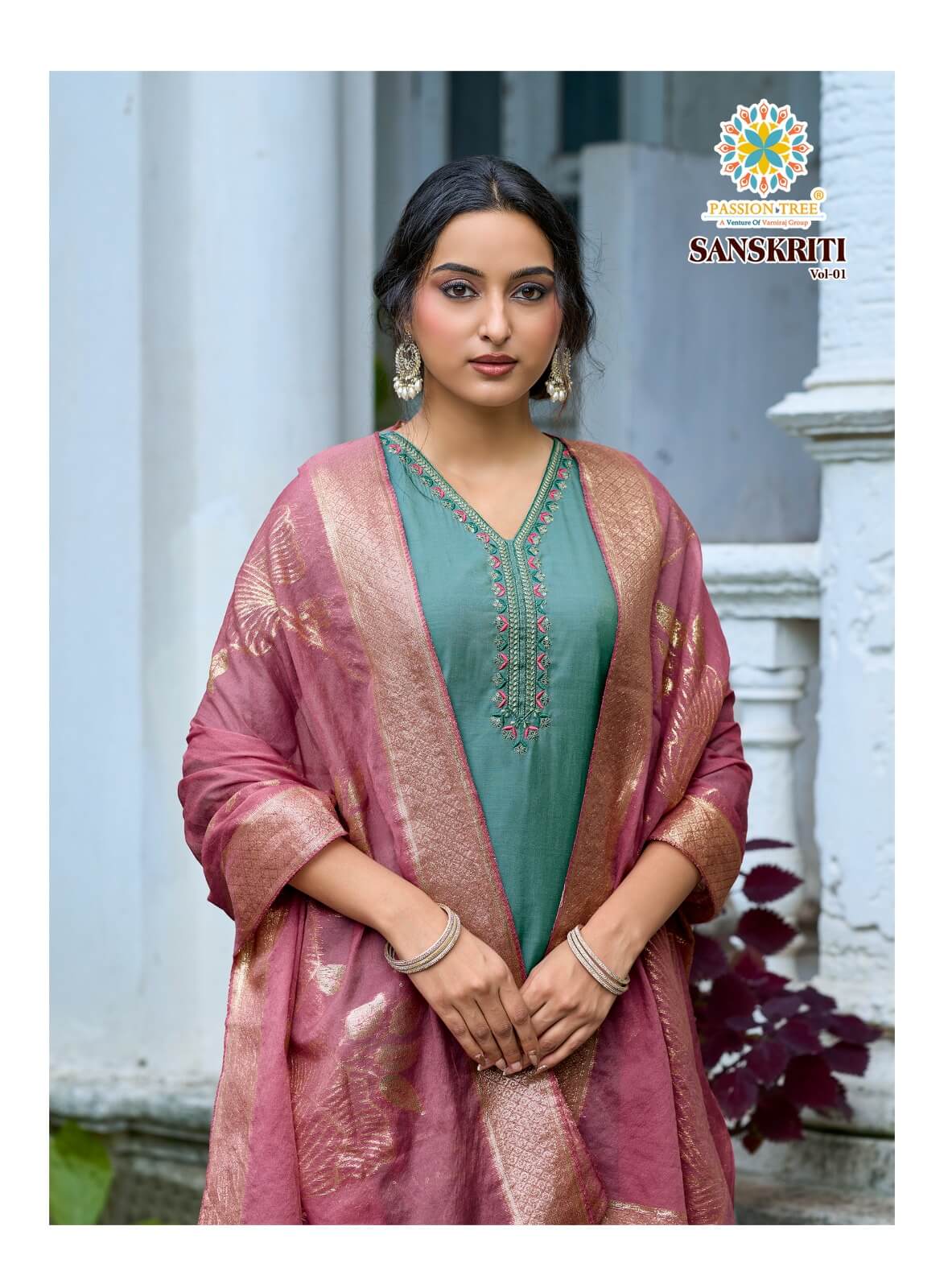 Passion Tree Sanskriti Embroidery Salwar Kameez Catalog collection 2