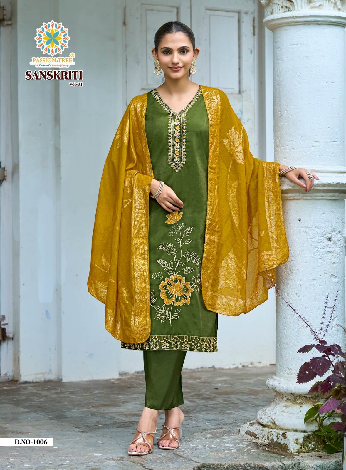 Passion Tree Sanskriti Embroidery Salwar Kameez Catalog collection 18