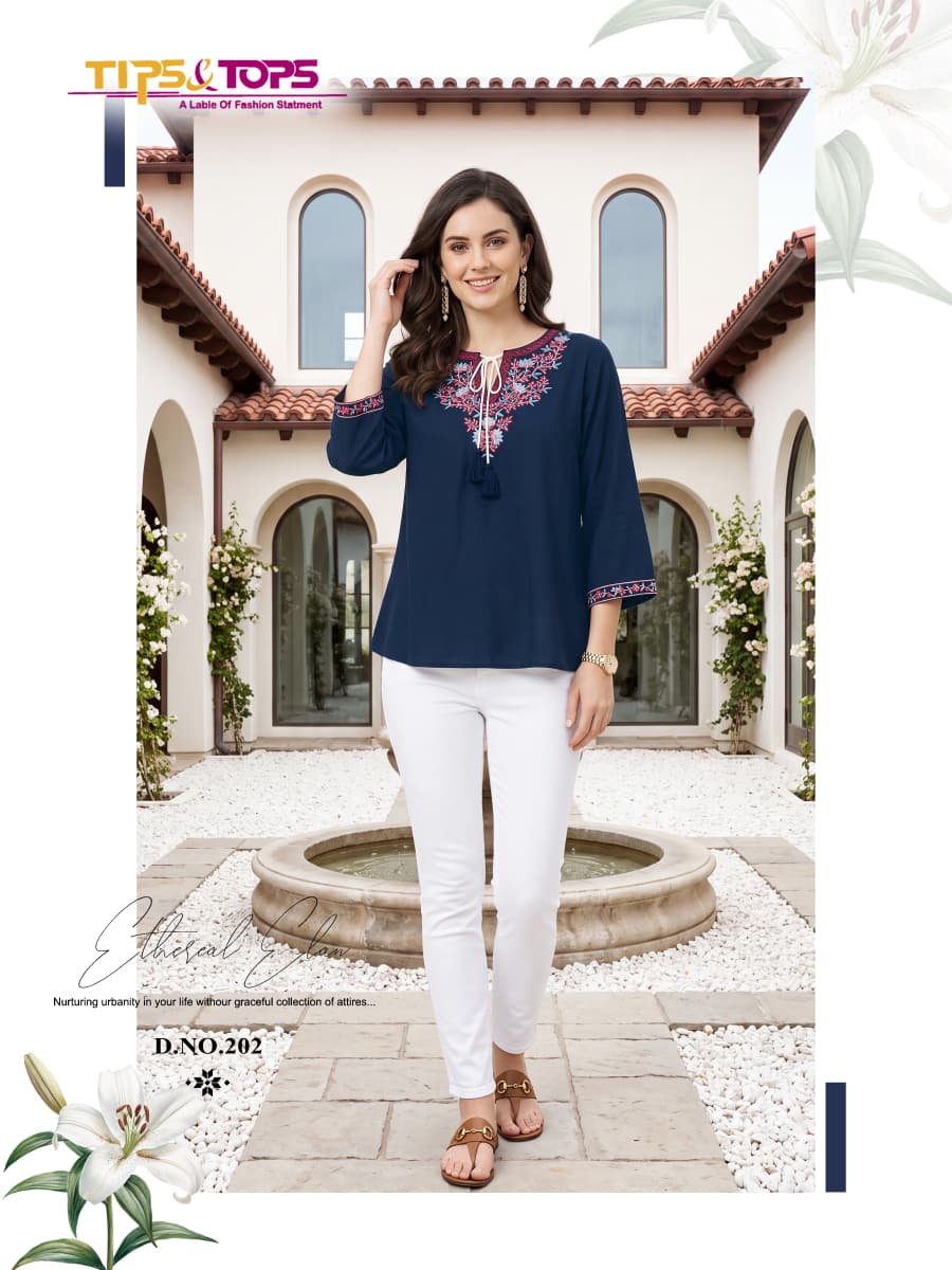 Tips And Tops Twinkle Vol 2 Rayon Kurti Catalog collection 5