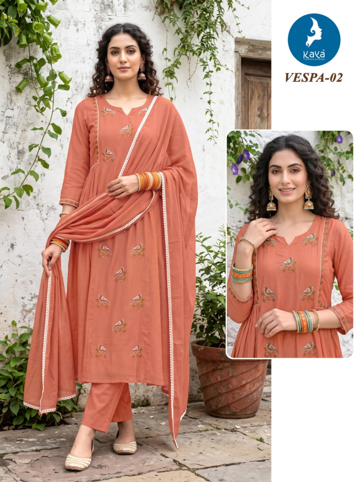 Kaya Kurti Vespa Anarkali Suits Size Set collection 2