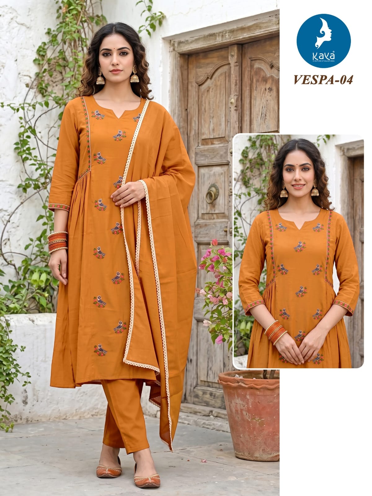 Kaya Kurti Vespa Anarkali Suits Size Set collection 3