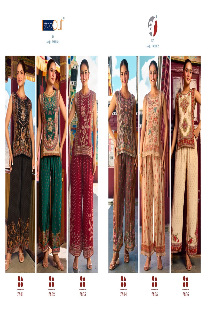 Anju Fabrics Glory Co Ord Set Catalog collection 5