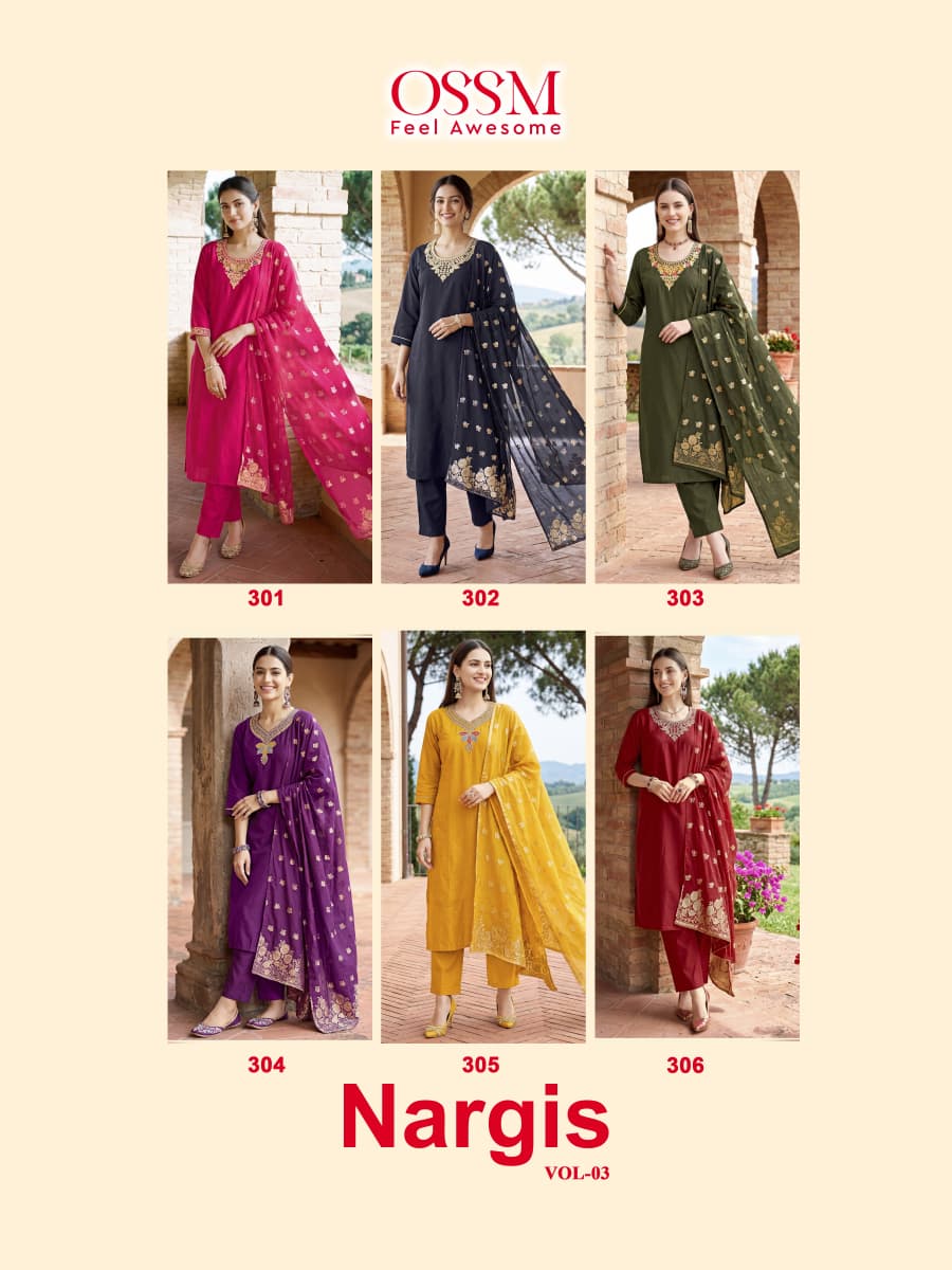 Ossm Nargis Vol 3 Readymade Dress Catalog collection 1