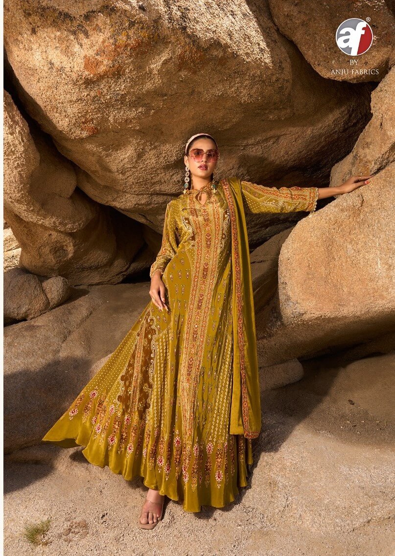 Anju Fabrics Deedar Vol 2 Gowns With Dupatta Catalog collection 4