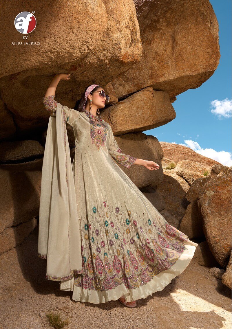Anju Fabrics Deedar Vol 2 Gowns With Dupatta Catalog collection 3