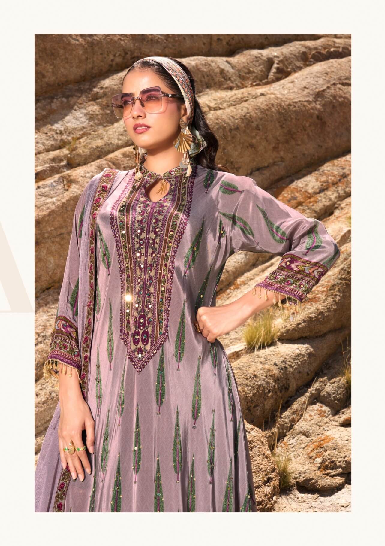 Anju Fabrics Deedar Vol 2 Gowns With Dupatta Catalog collection 7