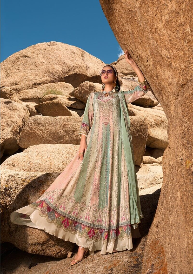 Anju Fabrics Deedar Vol 2 Gowns With Dupatta Catalog collection 8