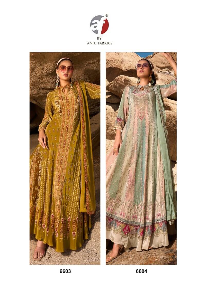 Anju Fabrics Deedar Vol 2 Gowns With Dupatta Catalog collection 2