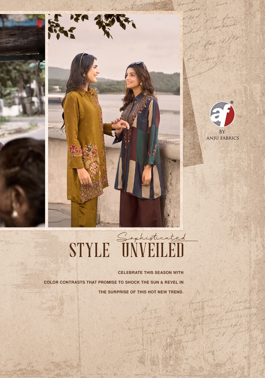 Anju Fabrics Fusion Vol 6 Western Wear Catalog collection 11