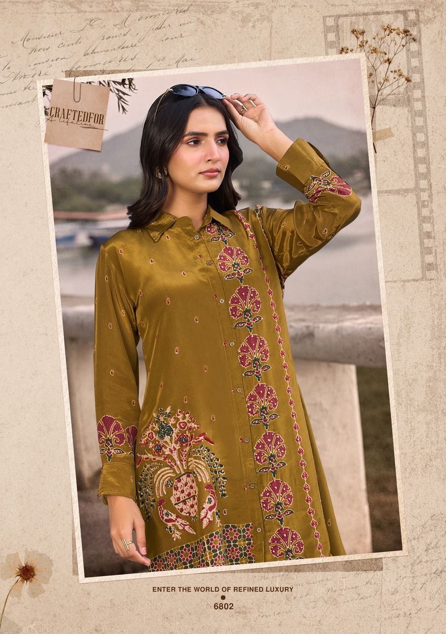 Anju Fabrics Fusion Vol 6 Western Wear Catalog collection 5