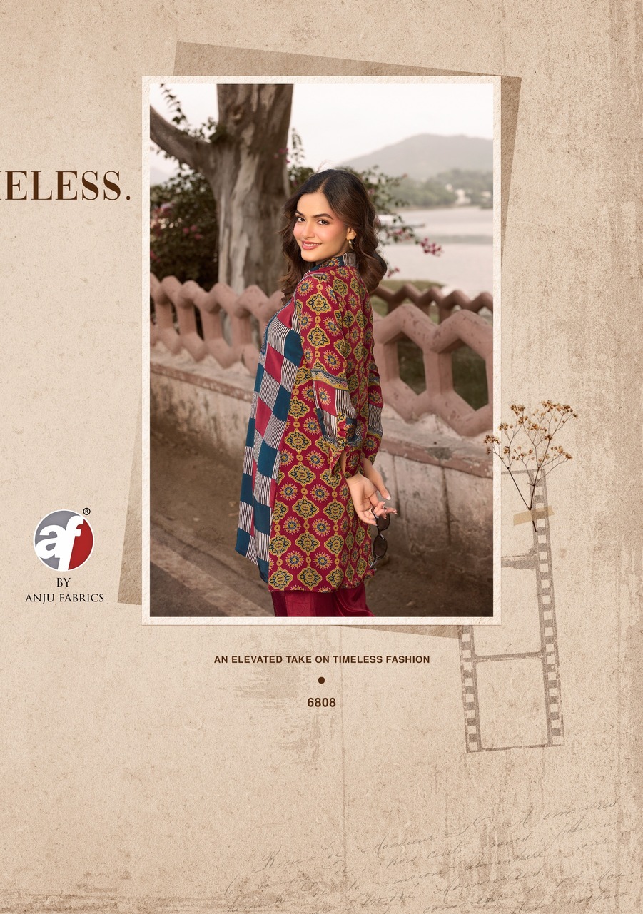 Anju Fabrics Fusion Vol 6 Western Wear Catalog collection 15