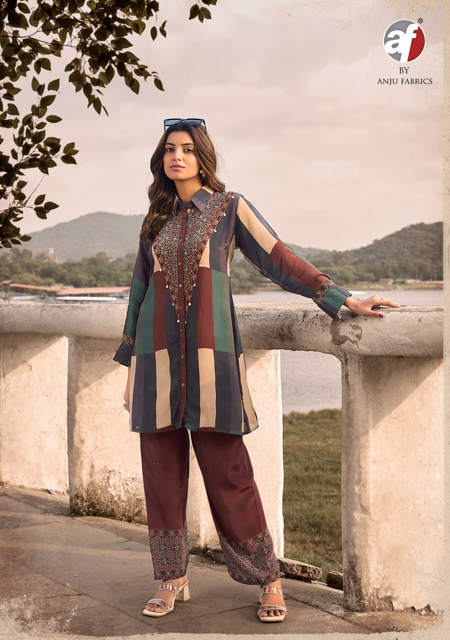 Anju Fabrics Fusion Vol 6 Western Wear Catalog collection 9