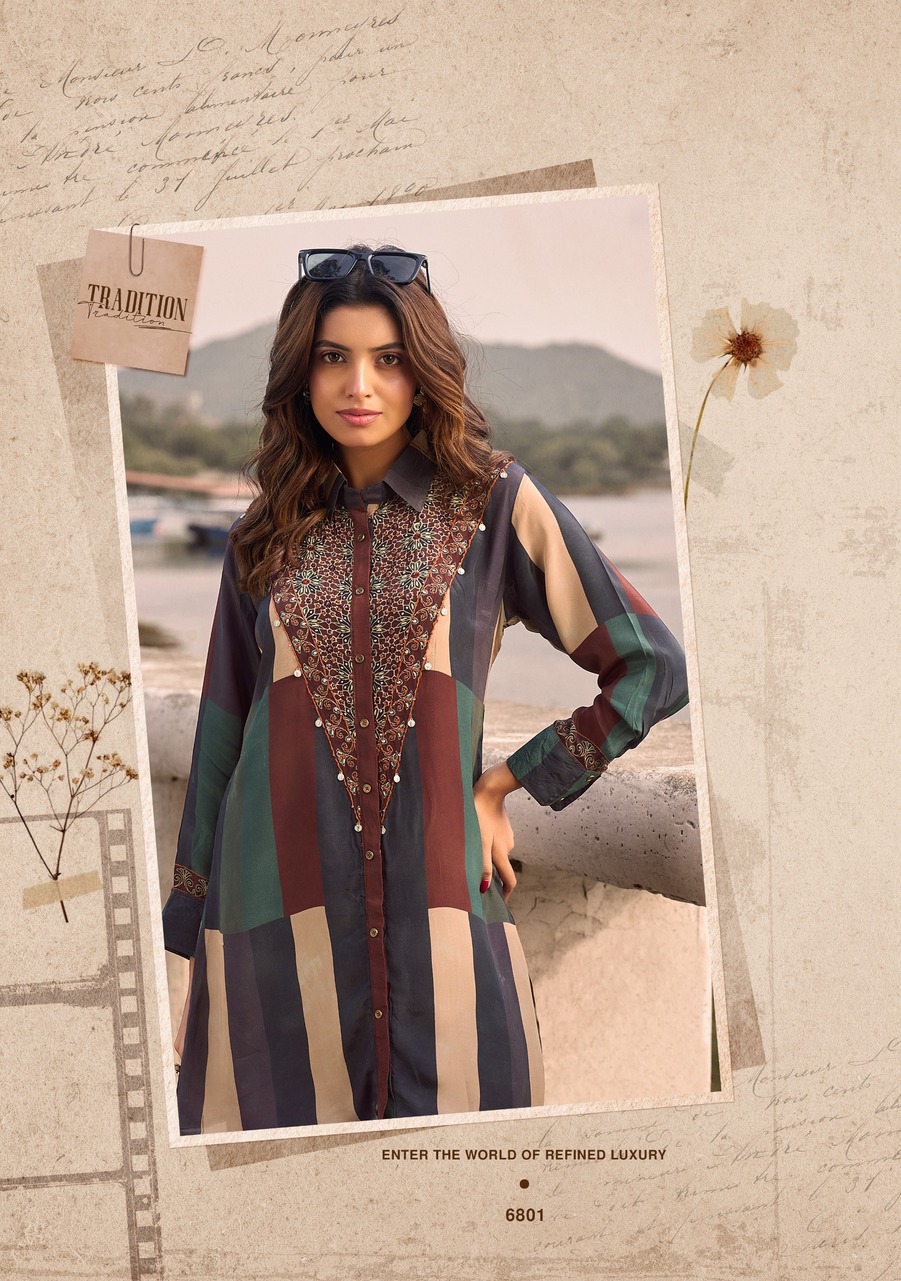 Anju Fabrics Fusion Vol 6 Western Wear Catalog collection 12