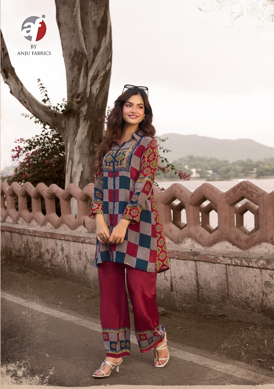 Anju Fabrics Fusion Vol 6 Western Wear Catalog collection 4