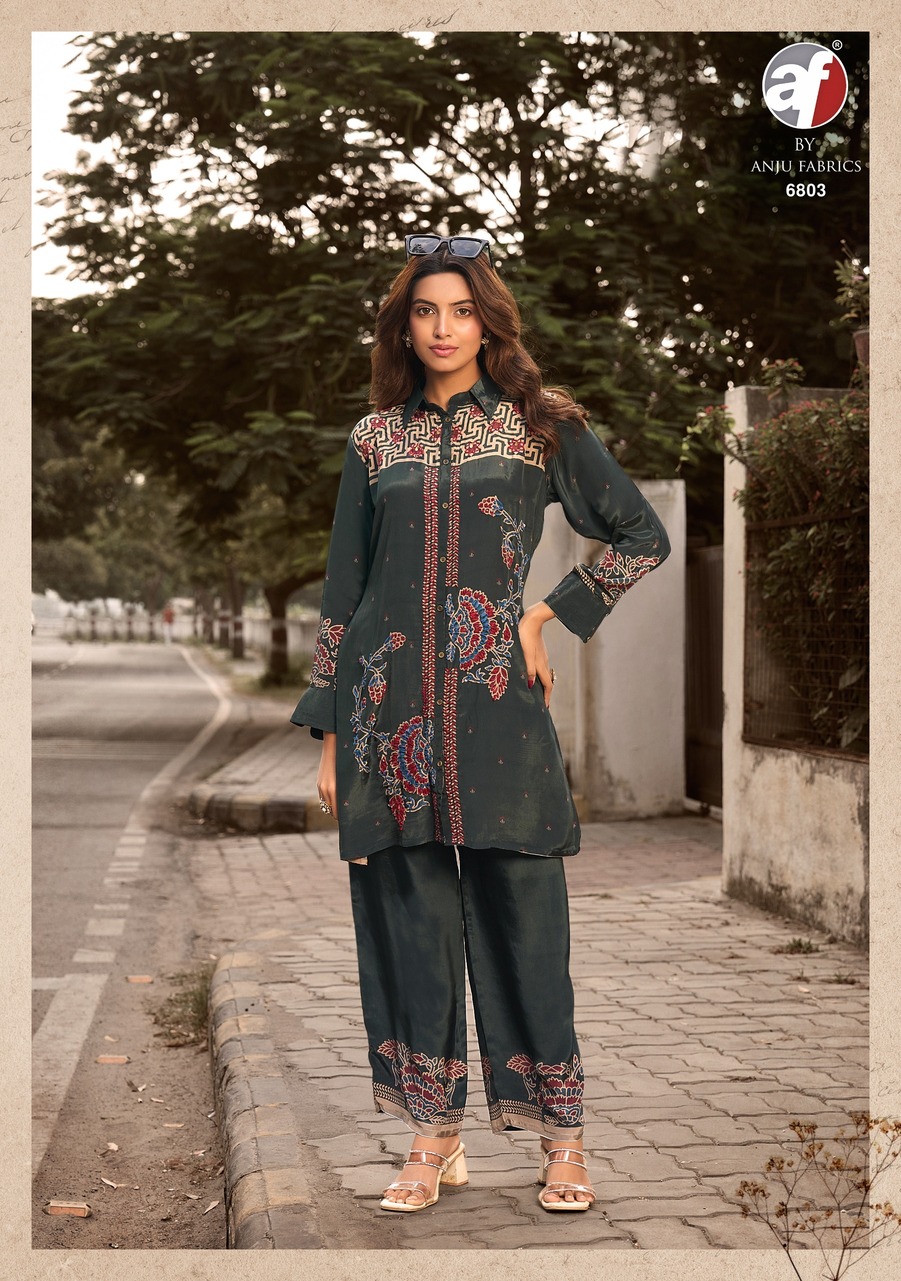 Anju Fabrics Fusion Vol 6 Western Wear Catalog collection 3