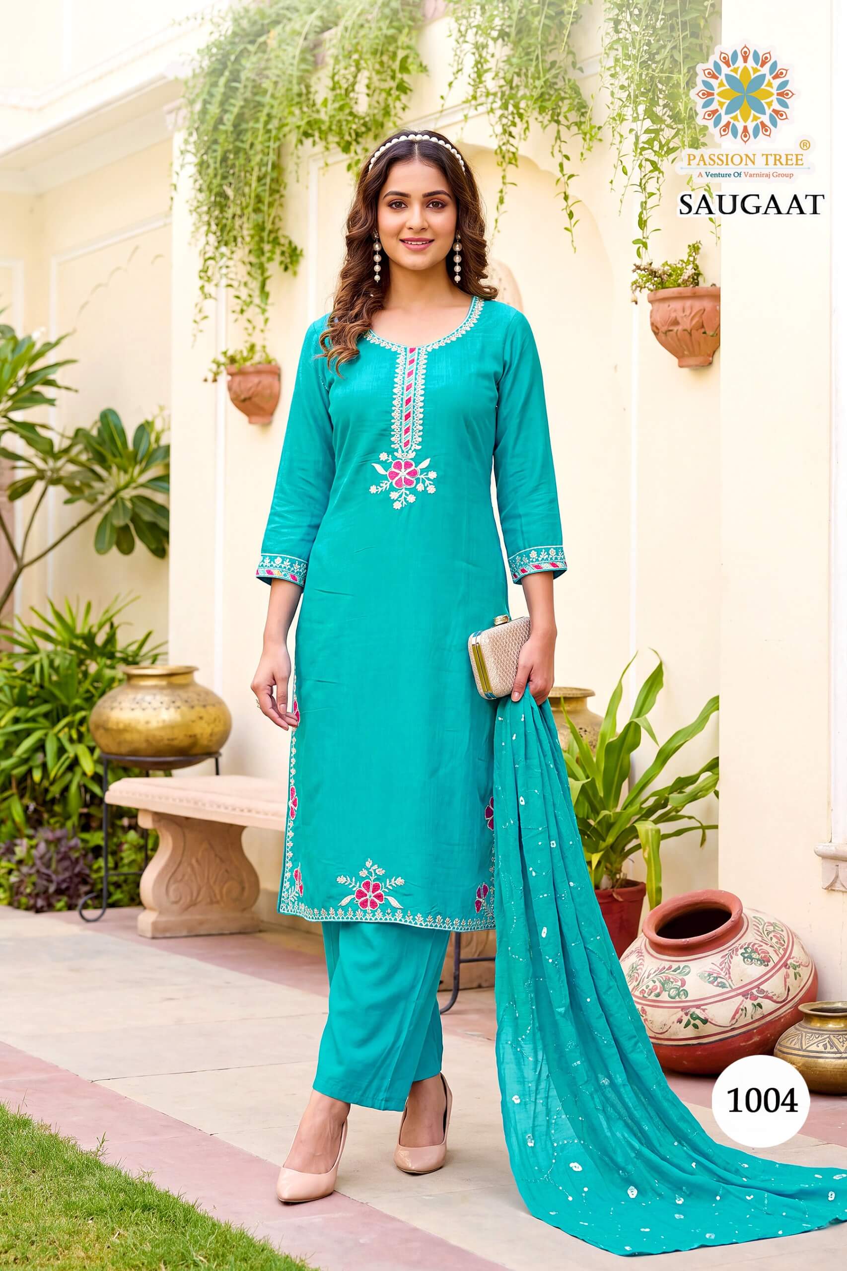 Passion Tree Saugaat Embroidery Salwar Kameez Catalog collection 5