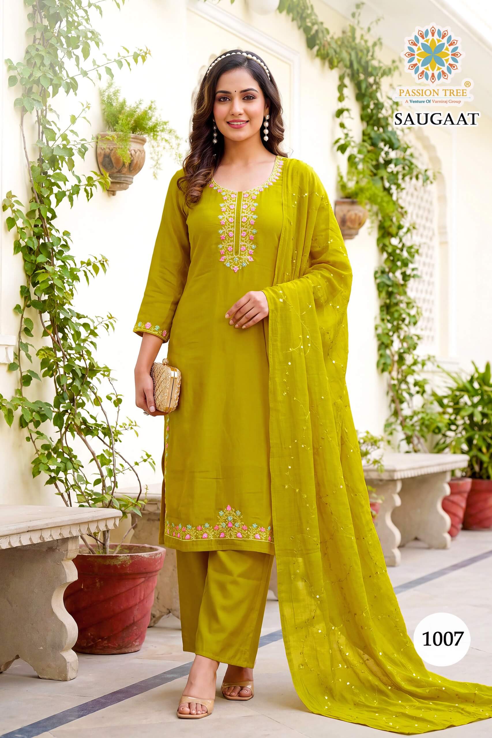 Passion Tree Saugaat Embroidery Salwar Kameez Catalog collection 4