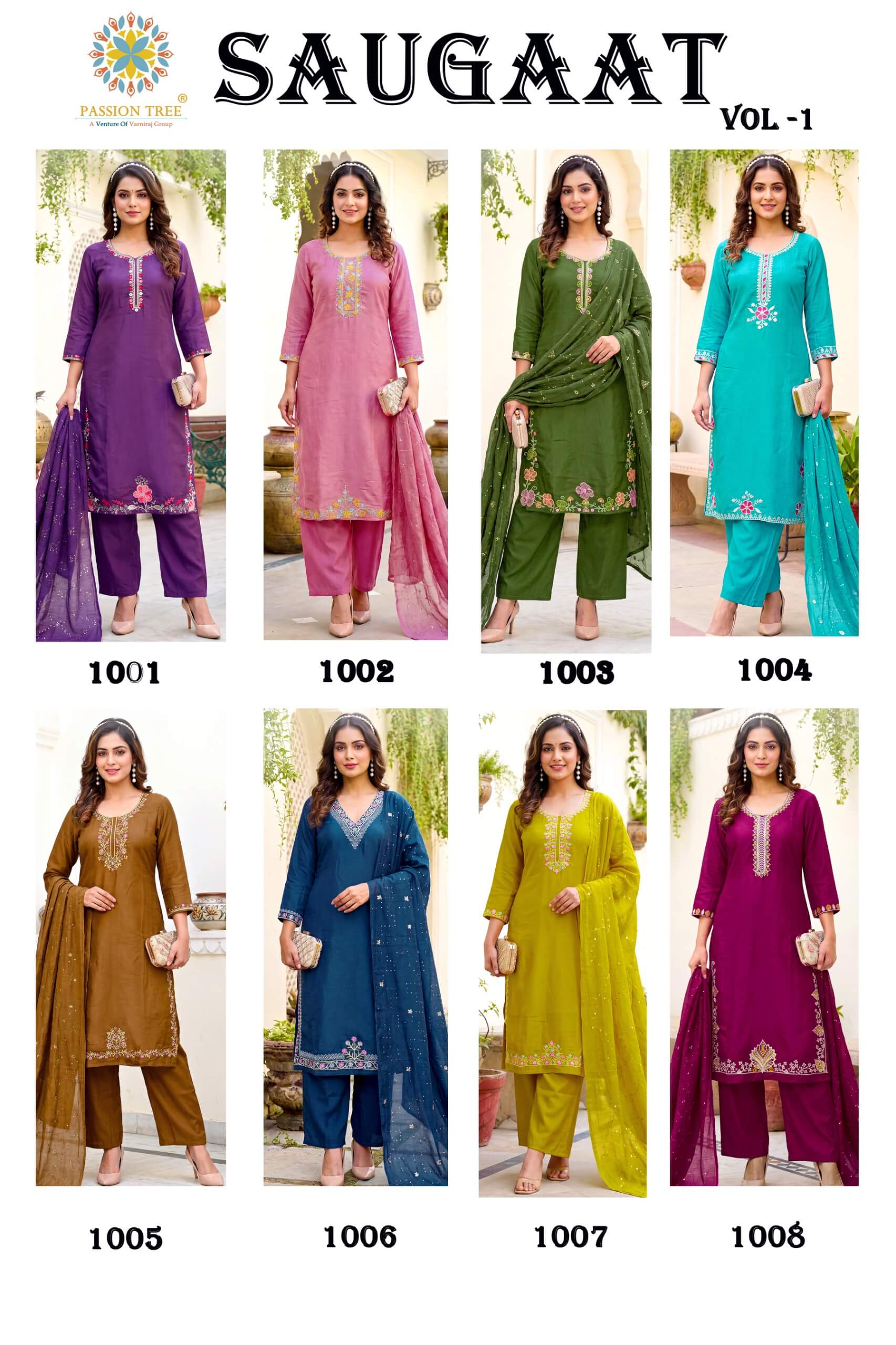 Passion Tree Saugaat Embroidery Salwar Kameez Catalog collection 2