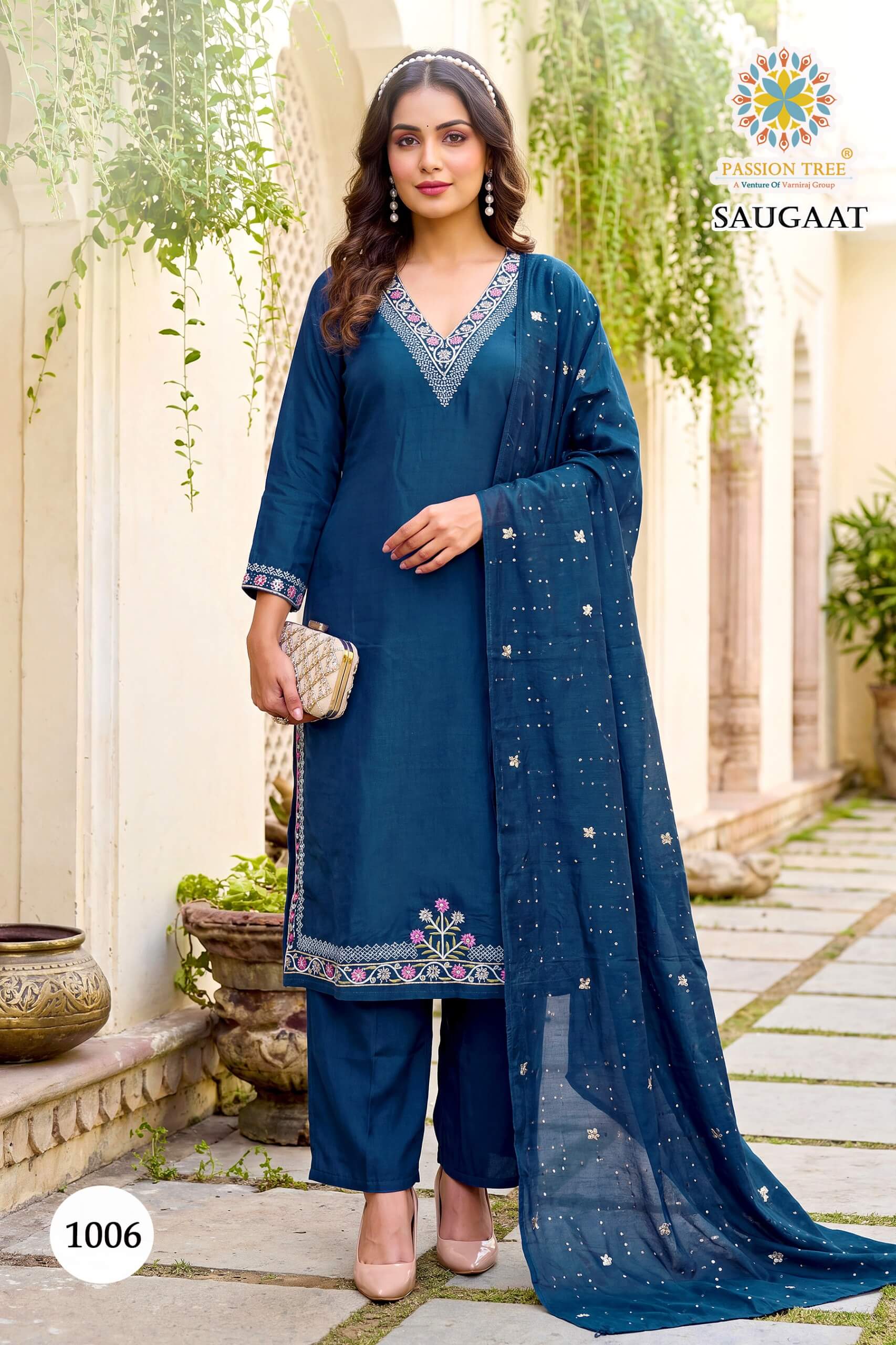Passion Tree Saugaat Embroidery Salwar Kameez Catalog collection 3
