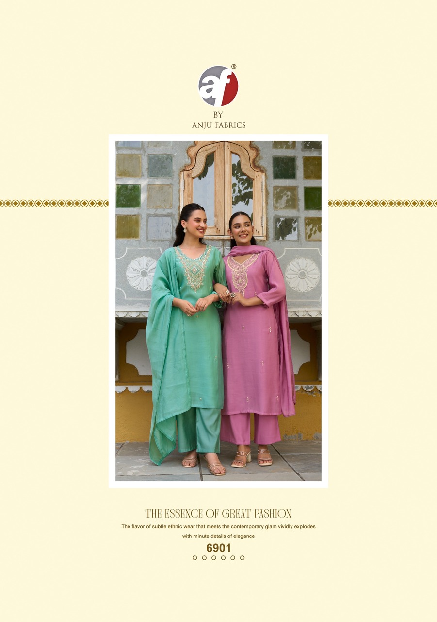 Anju Fabrics Mayra Vol 9 Readymade Dress Catalog collection 10