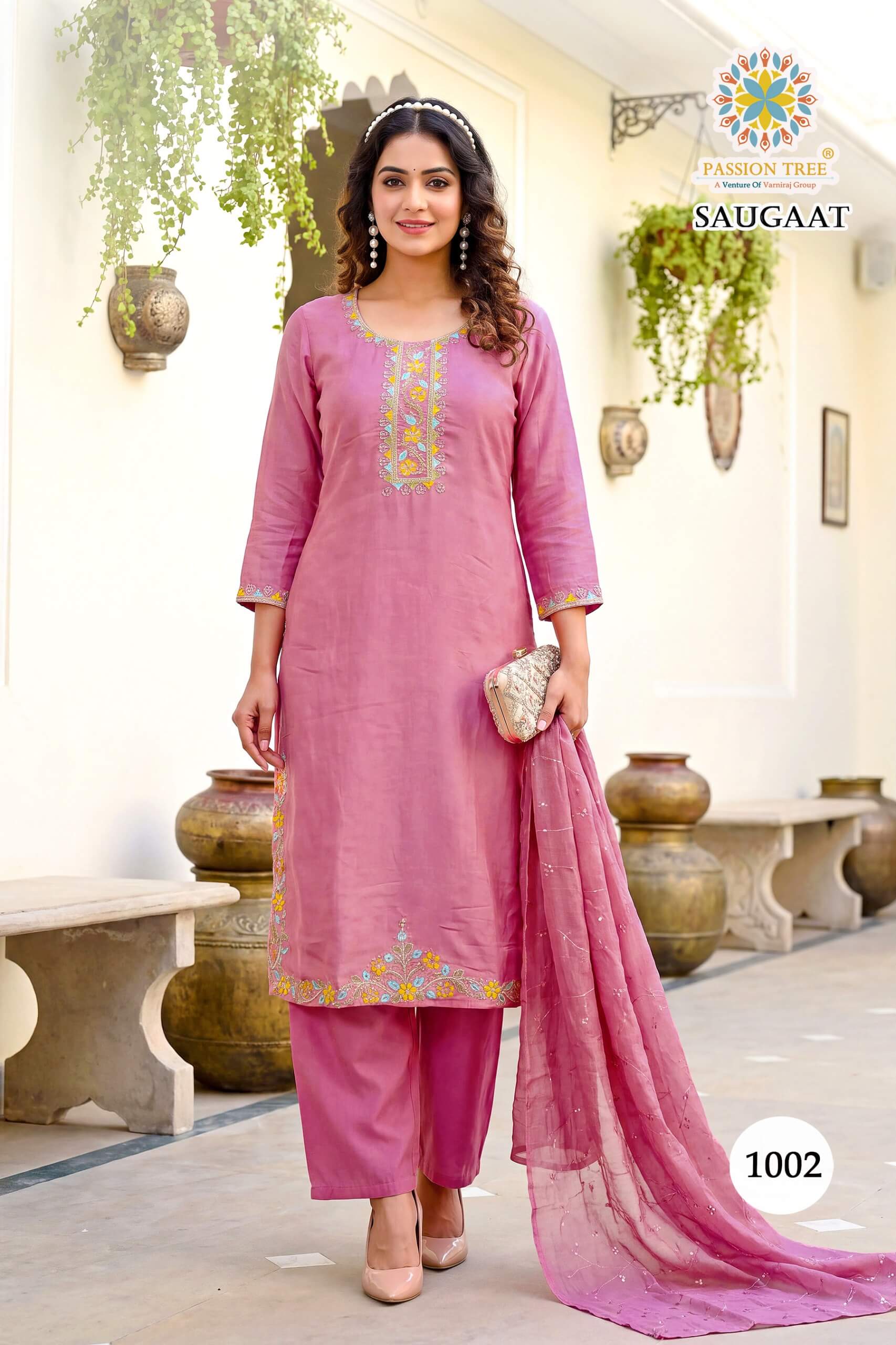 Passion Tree Saugaat Embroidery Salwar Kameez Catalog collection 7