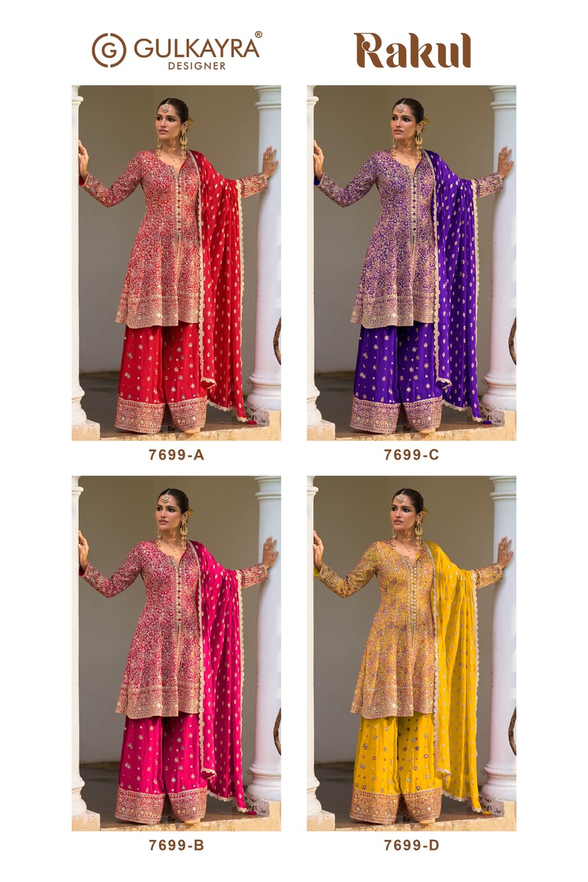 Gulkayra Rakul Designer Wedding Party Salwar Suits Catalog collection 1