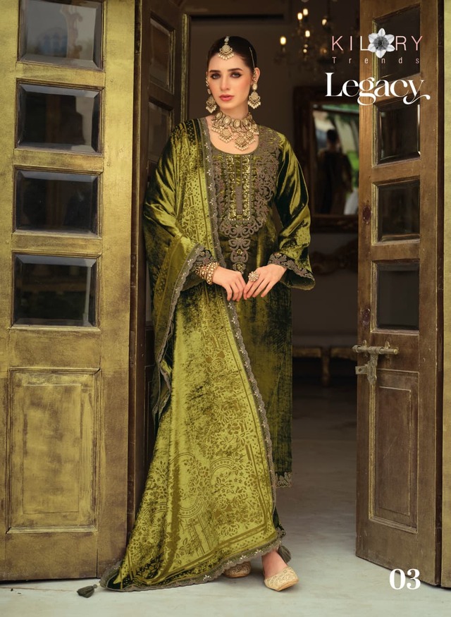 kilory Trends Legacy Embroidery Salwar Kameez Catalog collection 9