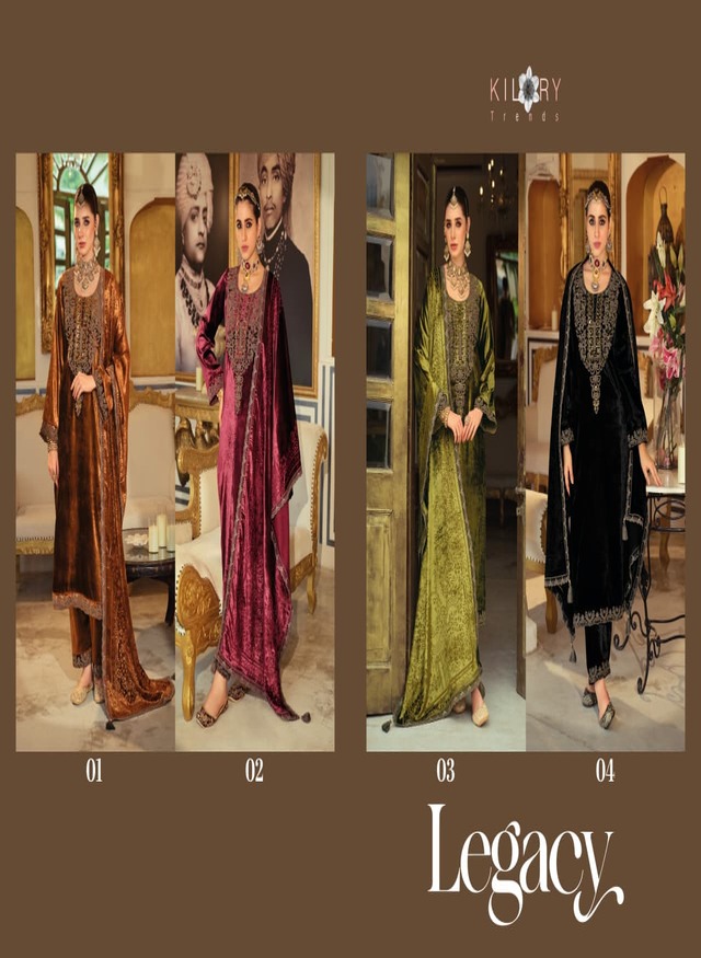 kilory Trends Legacy Embroidery Salwar Kameez Catalog collection 1