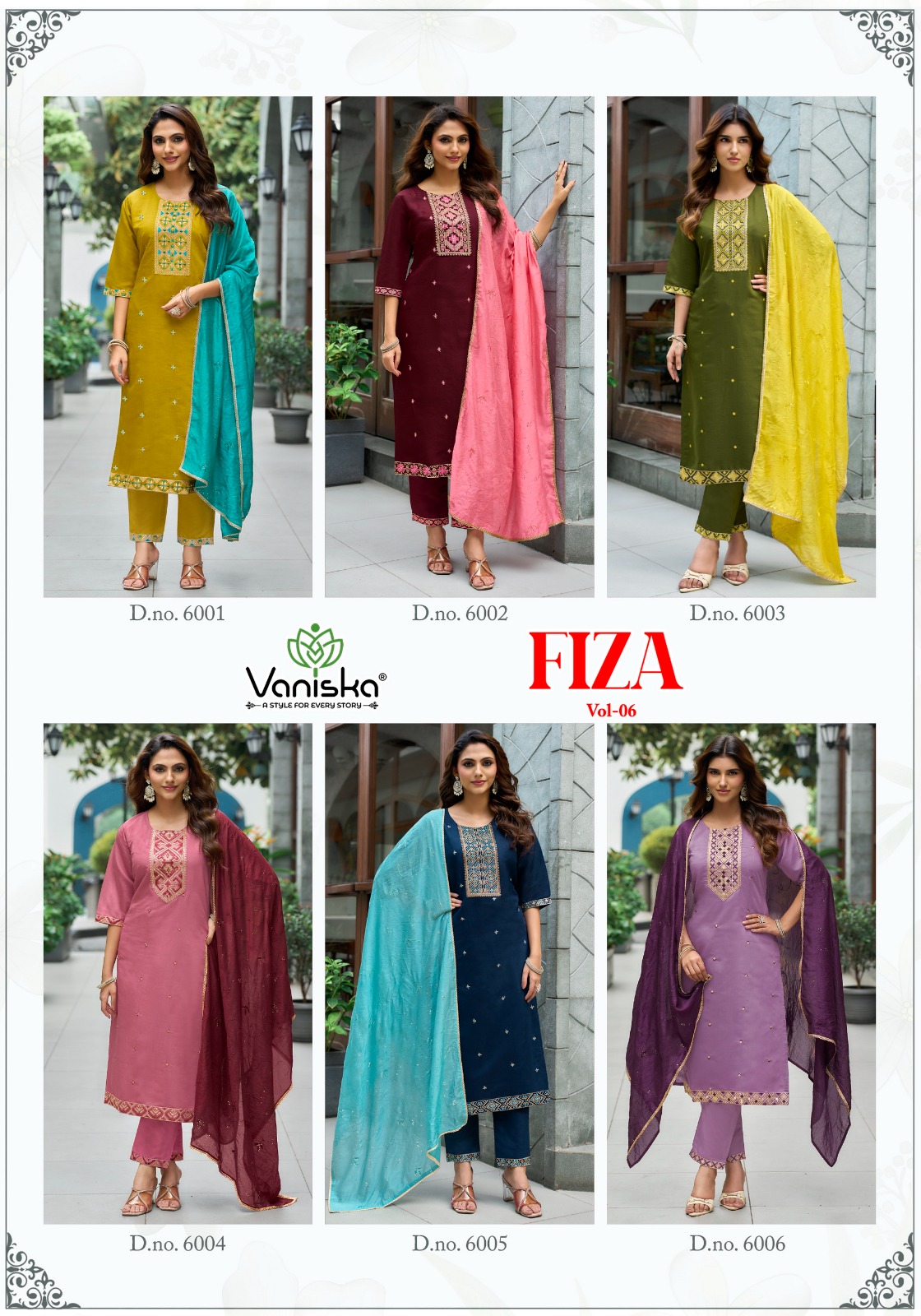 Vaniska Fiza Vol 6 Readymade Dress Catalog collection 2
