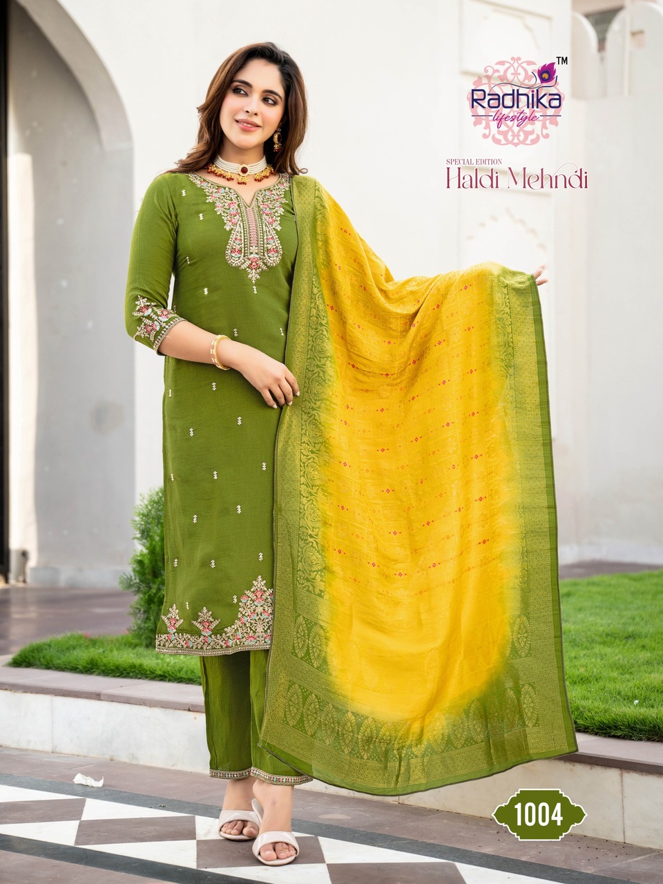 Radhika Lifestyle Haldi Mehndi Readymade Dress Catalog collection 4