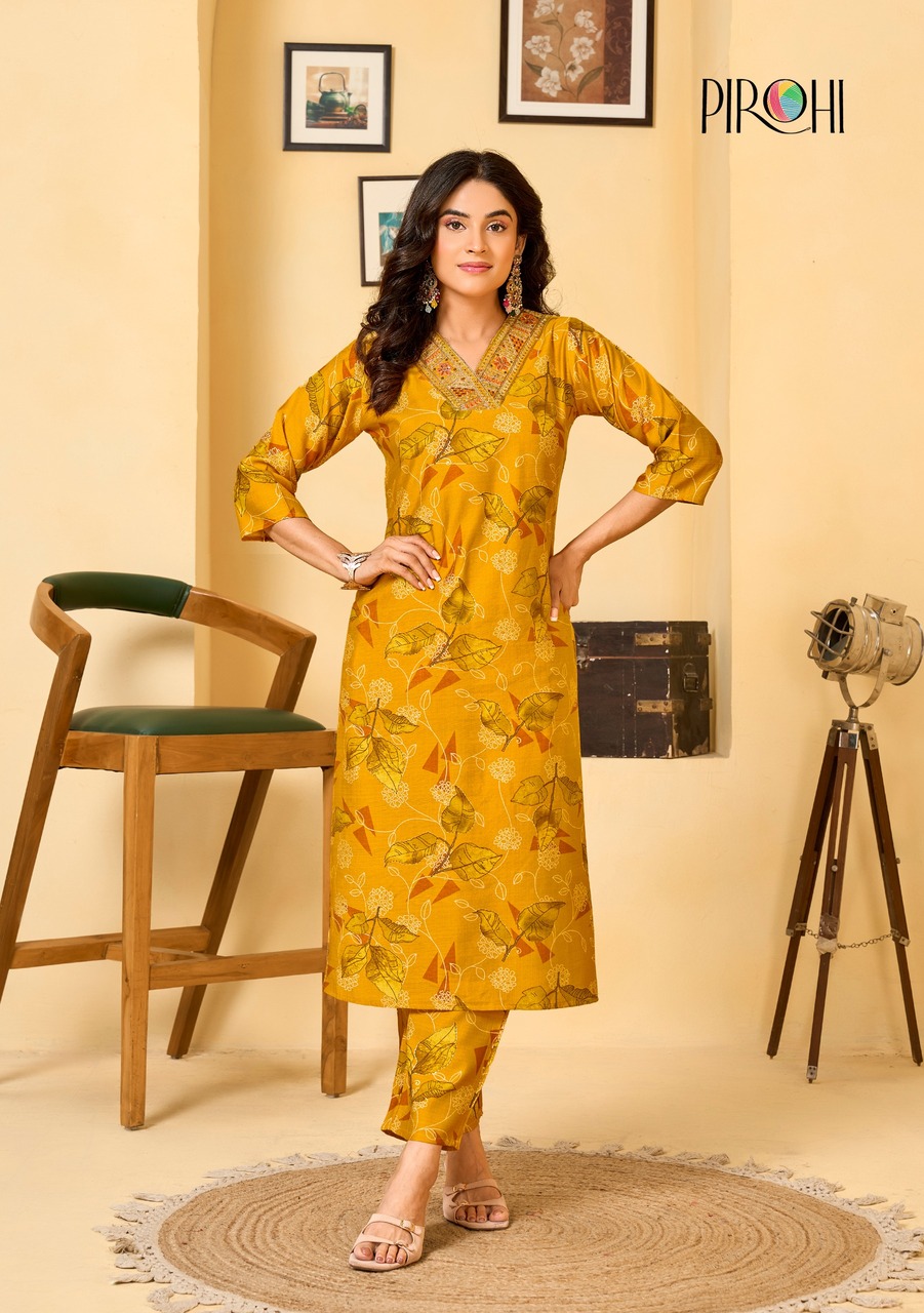Pirohi Krishi Kurtish With Bottom Catalog collection 1
