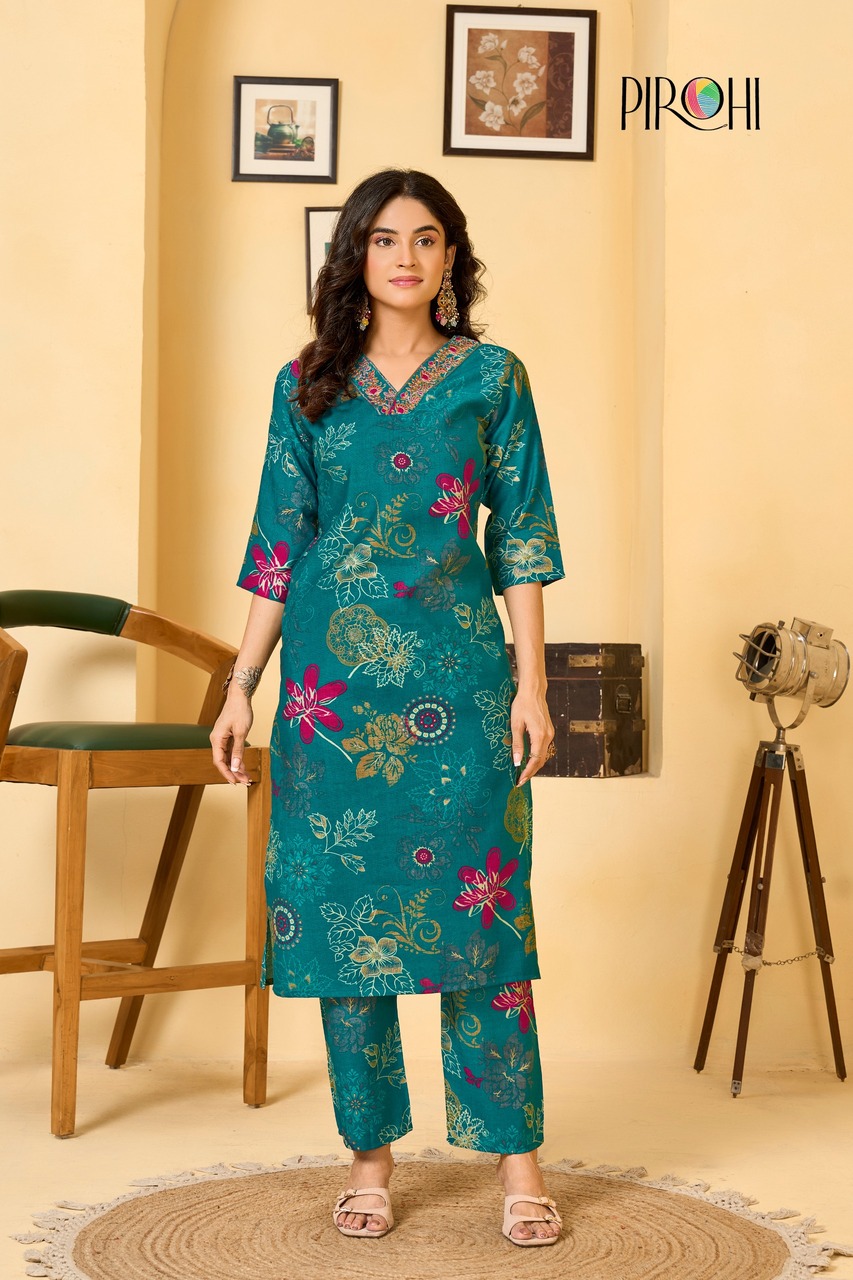 Pirohi Krishi Kurtish With Bottom Catalog collection 2