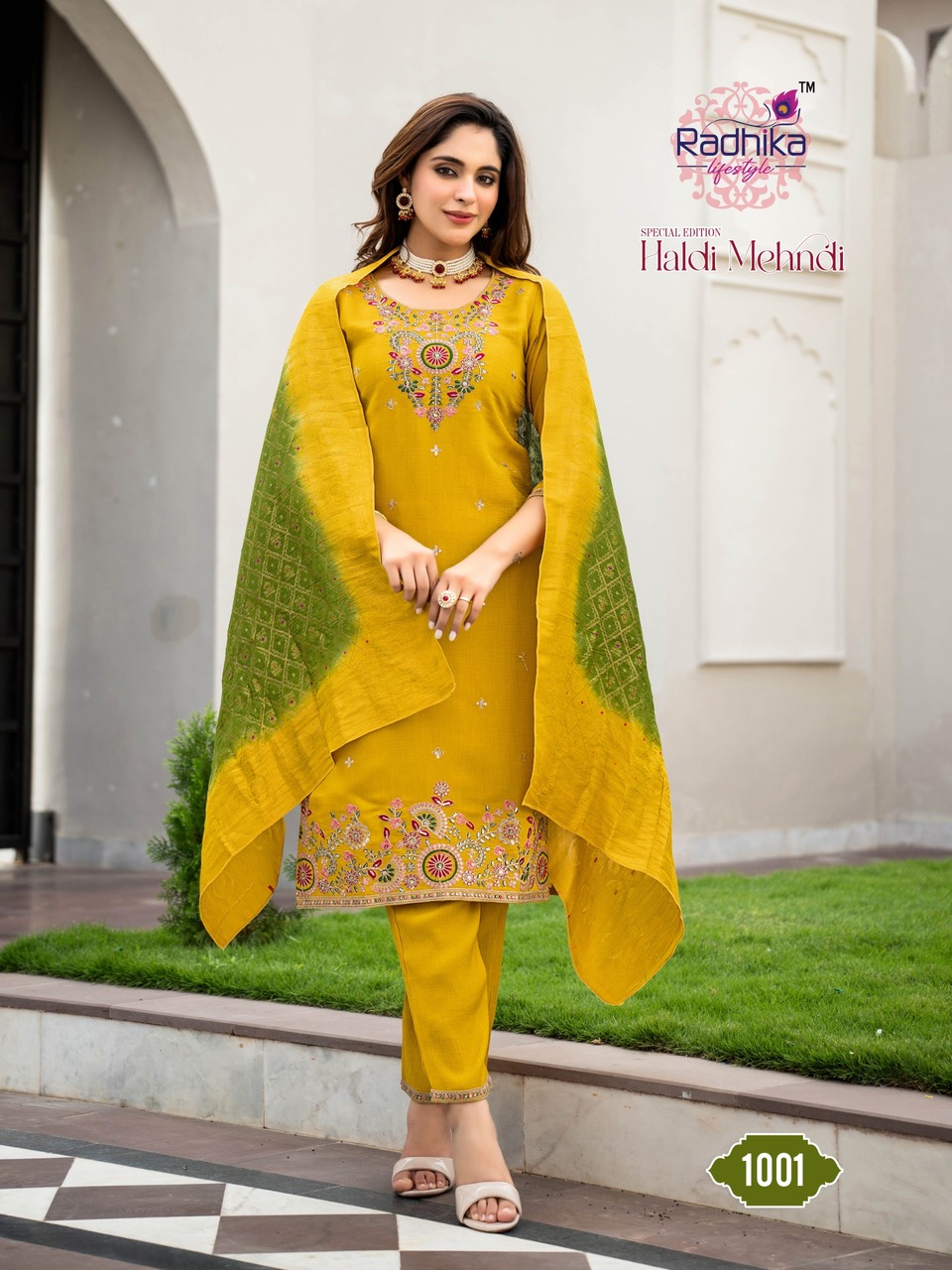 Radhika Lifestyle Haldi Mehndi Readymade Dress Catalog collection 9