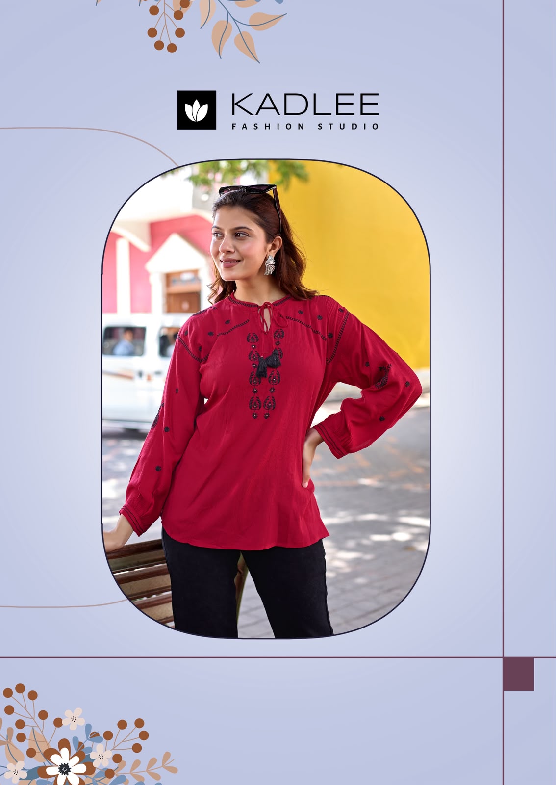 Kadlee Crystal Vol 3 Rayon Kurti Catalog collection 8