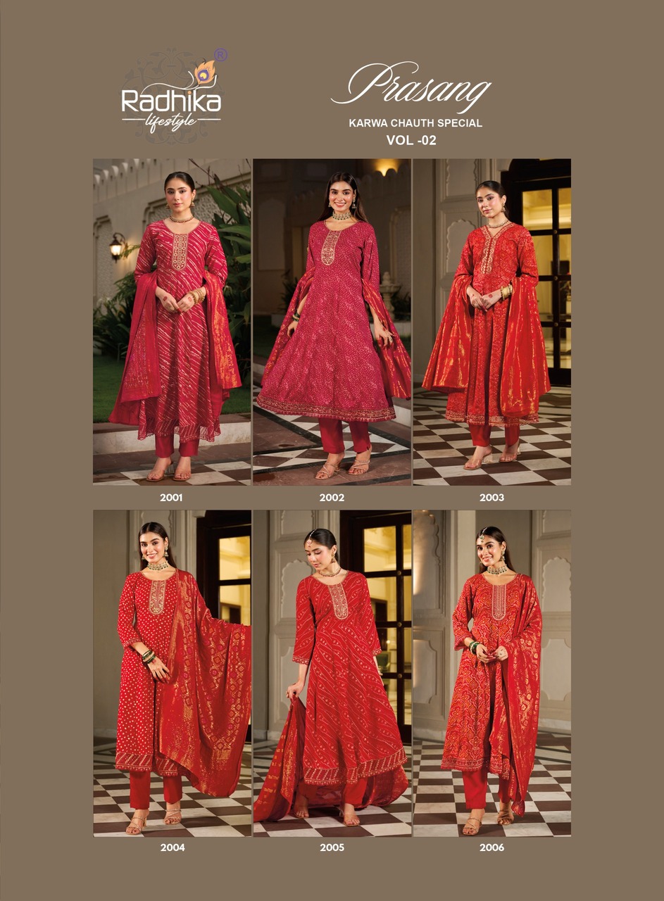 Radhika Lifestyle Prasang Vol 2 Anarkali Suits Catalog collection 15