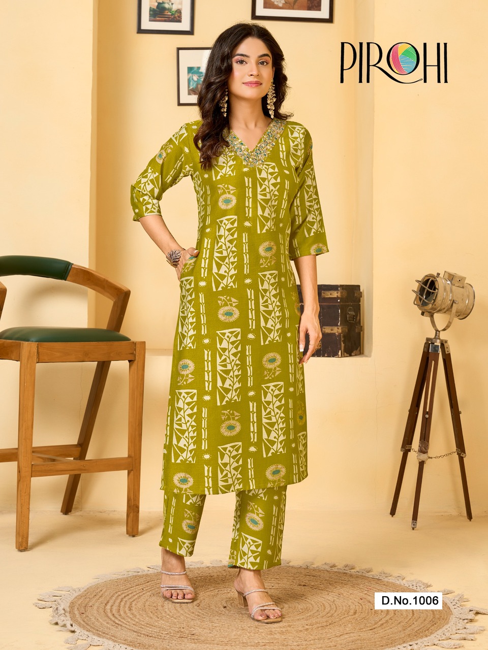 Pirohi Krishi Kurtish With Bottom Catalog collection 6