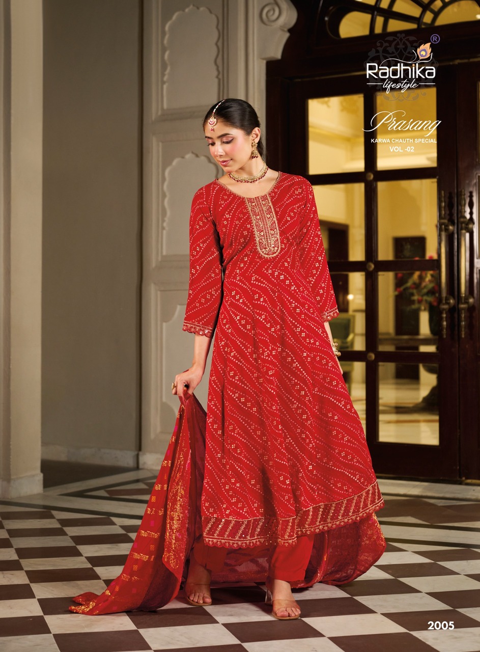 Radhika Lifestyle Prasang Vol 2 Anarkali Suits Catalog collection 13