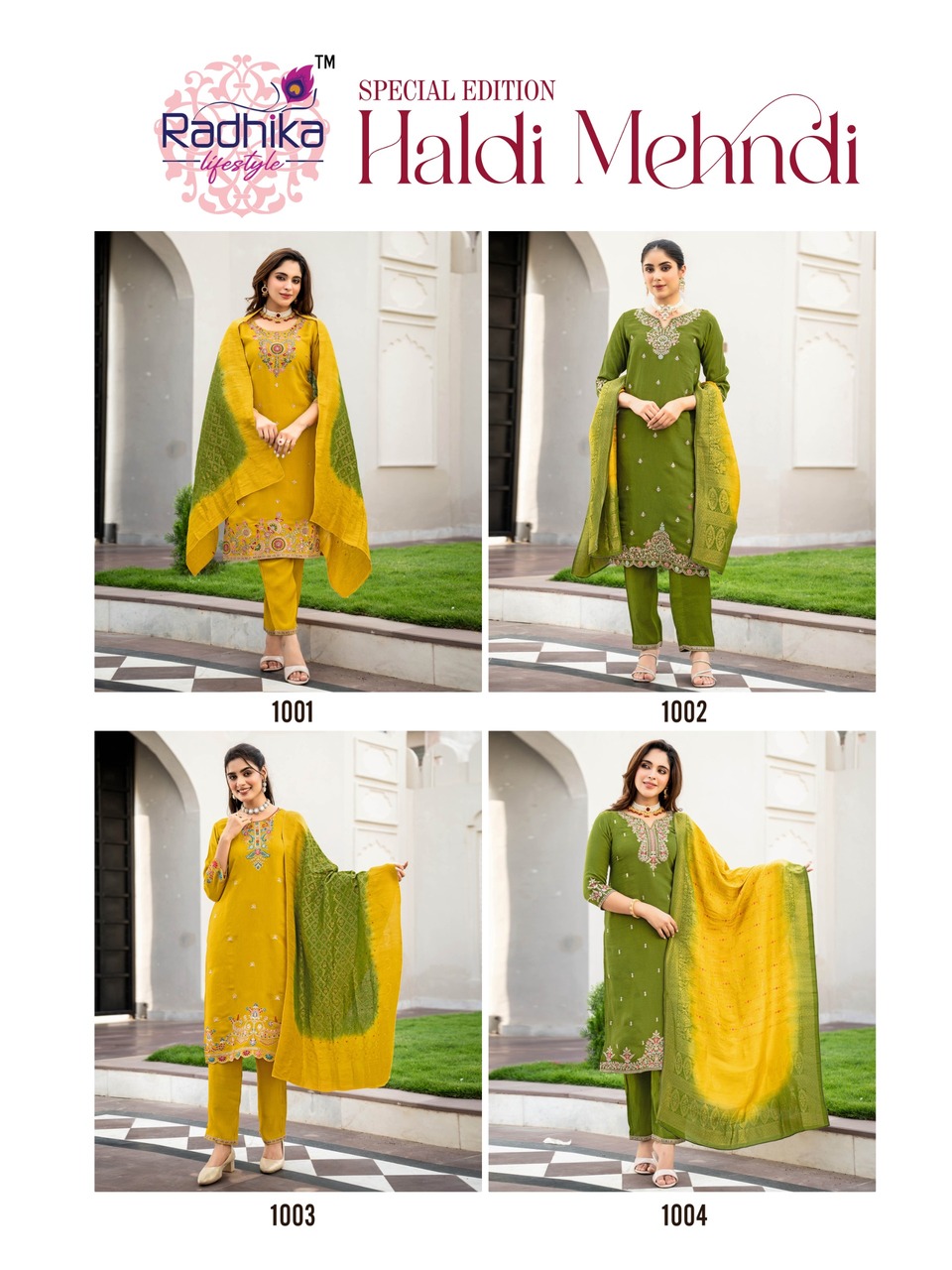 Radhika Lifestyle Haldi Mehndi Readymade Dress Catalog collection 3