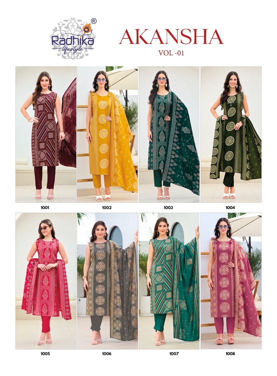Radhika Lifestyle Akansha Printed Salwar Kameez Catalog collection 4