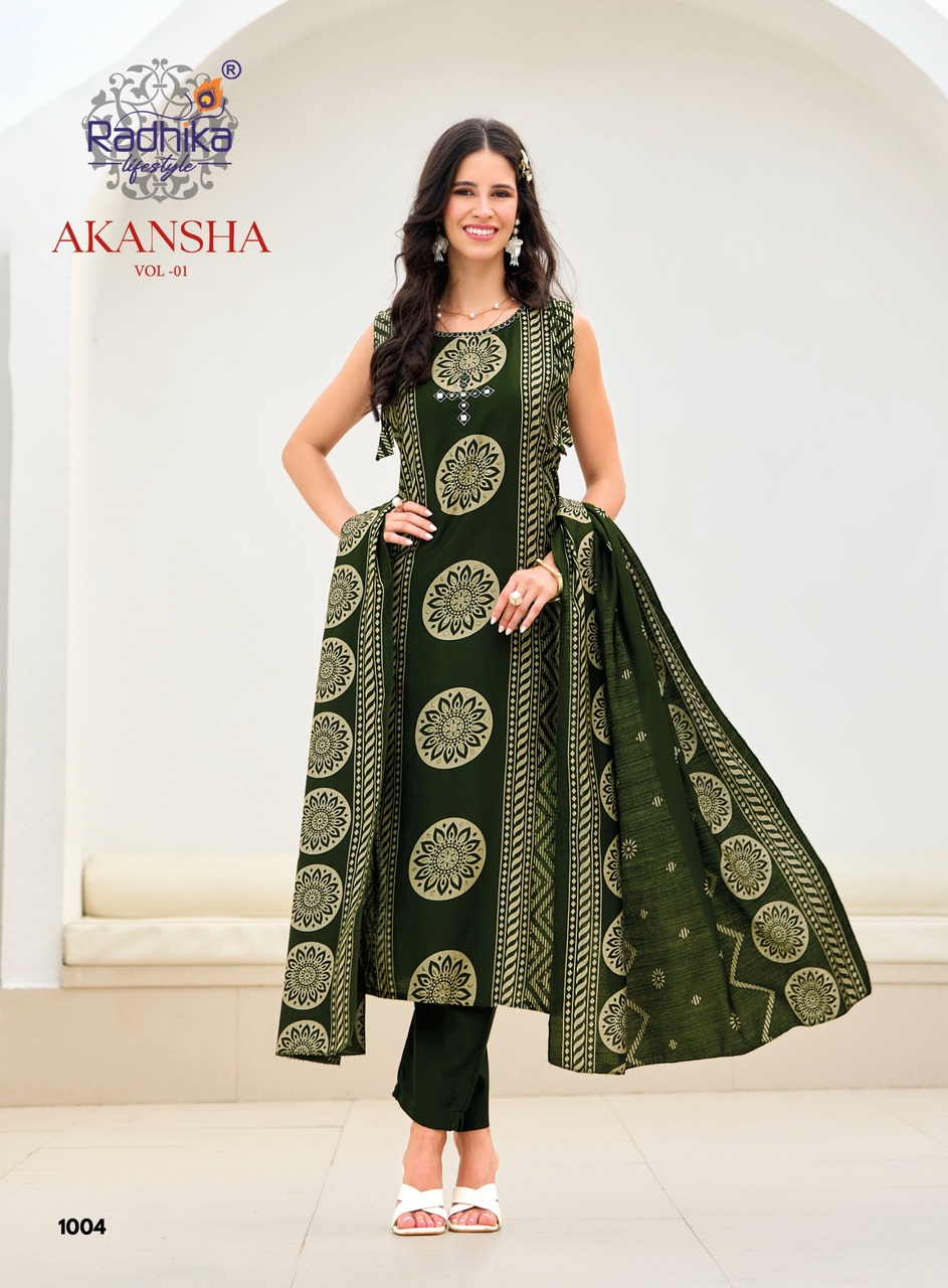 Radhika Lifestyle Akansha Printed Salwar Kameez Catalog collection 11