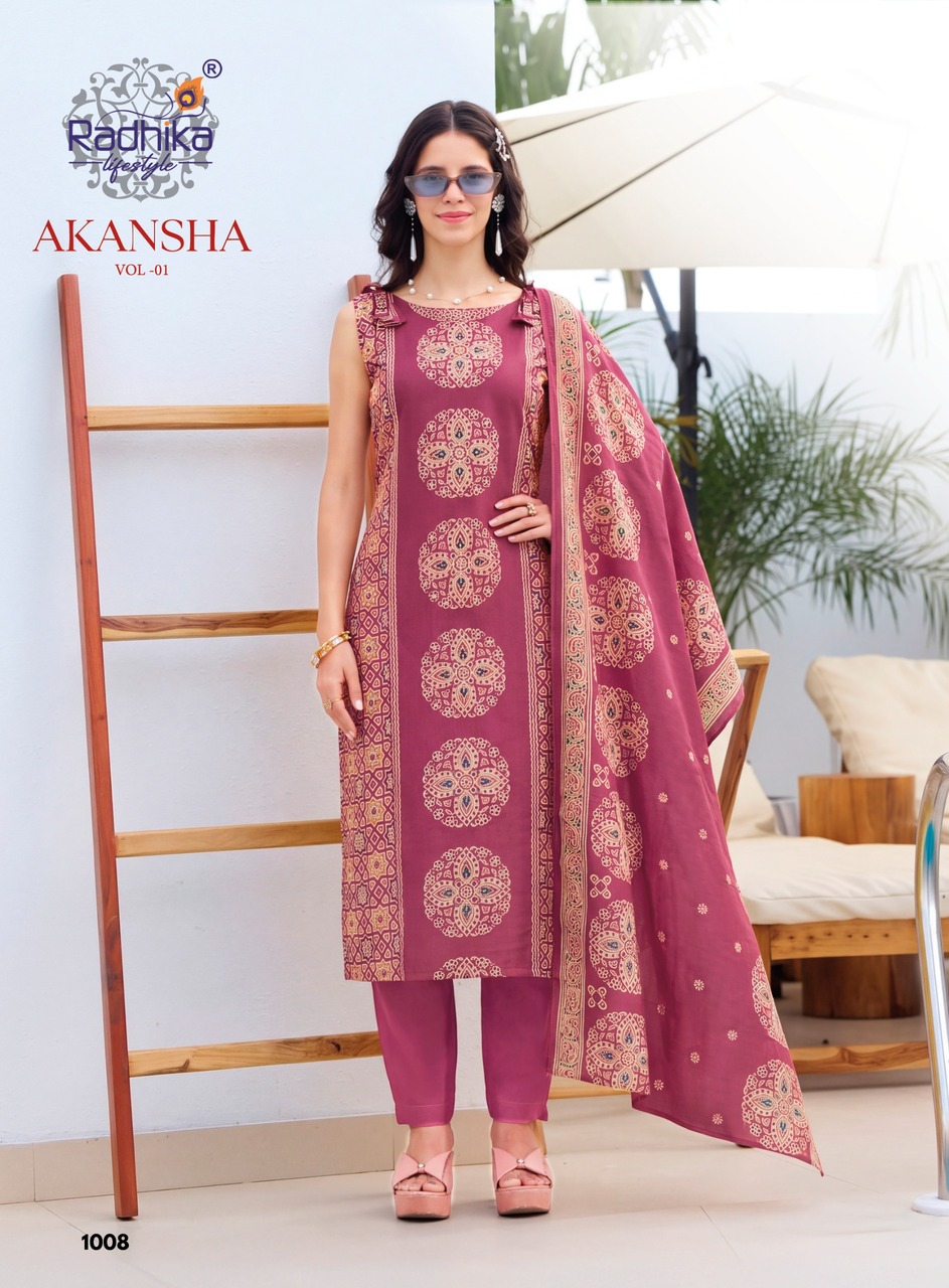 Radhika Lifestyle Akansha Printed Salwar Kameez Catalog collection 6