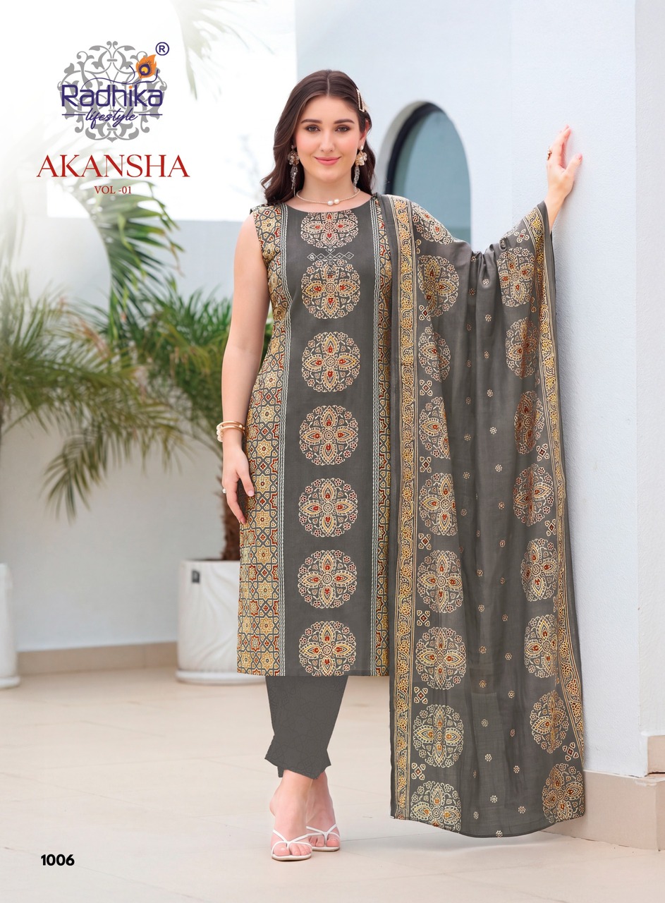 Radhika Lifestyle Akansha Printed Salwar Kameez Catalog collection 7