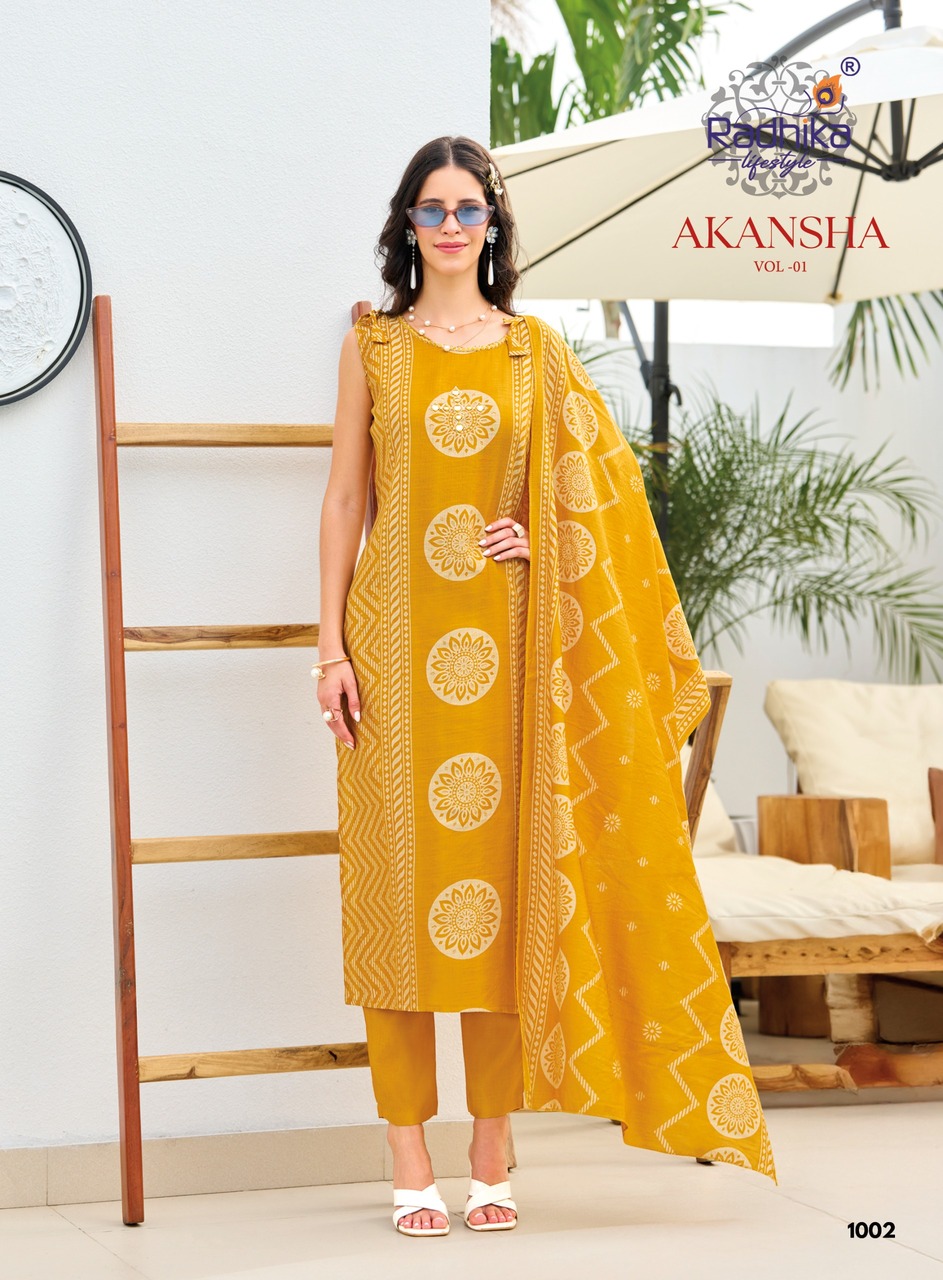 Radhika Lifestyle Akansha Printed Salwar Kameez Catalog collection 14